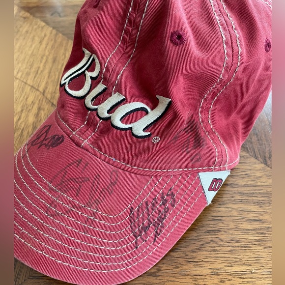 Vintage 2005 NASCAR Dale Earnhardt Jr. MIS Pit Crew Signed Budweiser Hat - Picture 3 of 8